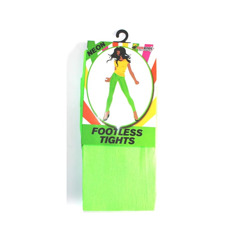 Tights Footless Neon Green