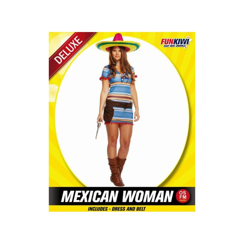 Costume Adult Mexican Dress Blue