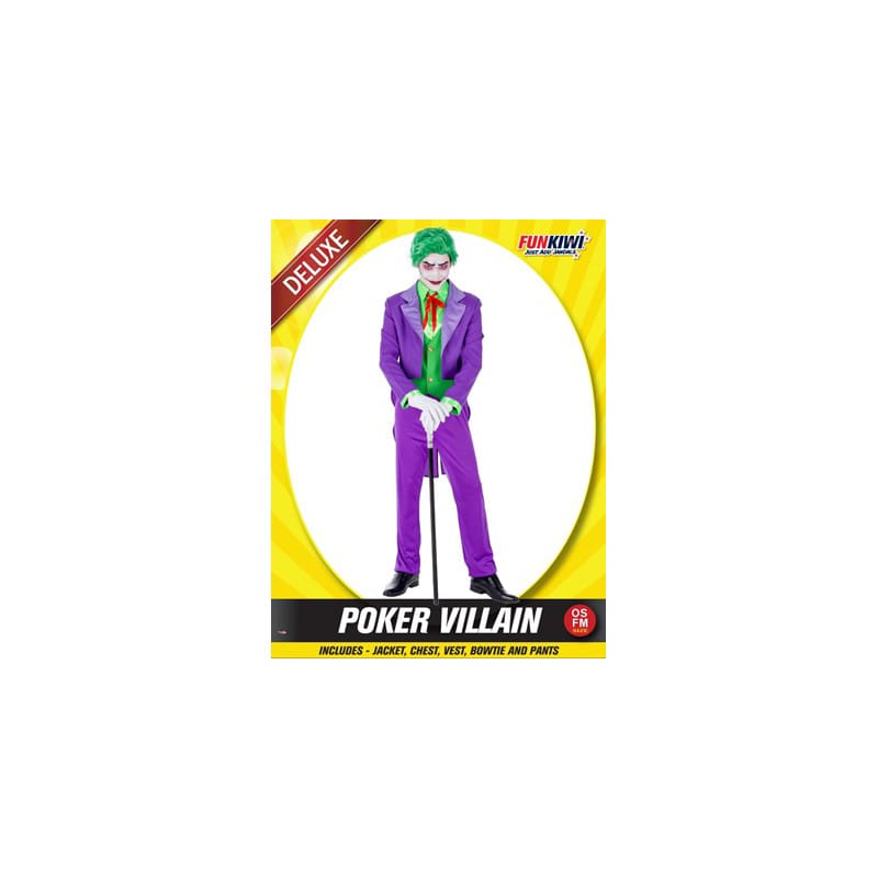 Costume Adult Joker Poker Villain