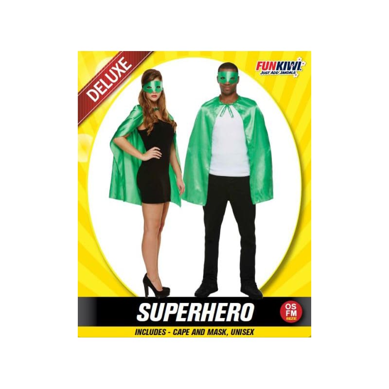 Costume Adult Superhero Kit Green