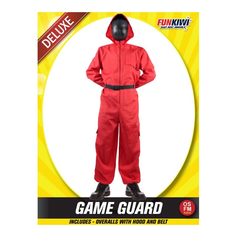 Costume Adult Squid Game Guard Red