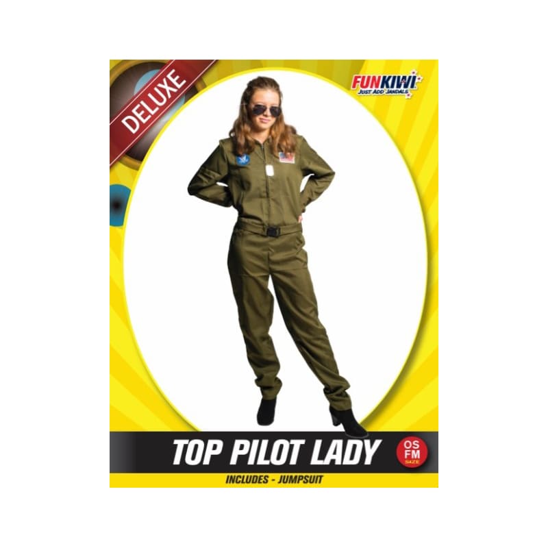 Costume Adult Top Gun Jumpsuit Lady