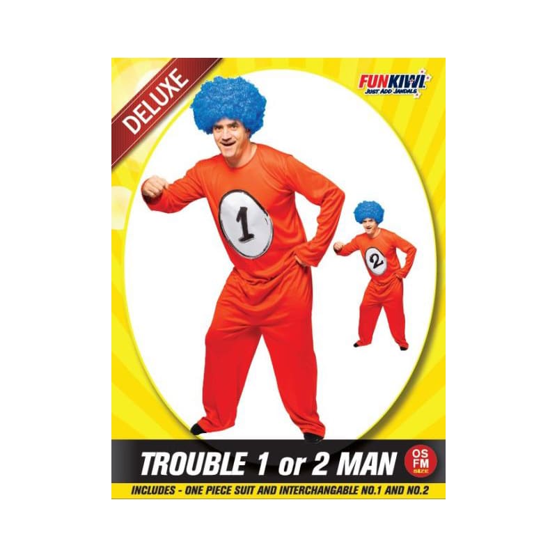 Costume Adult Thing 1 or 2 Man