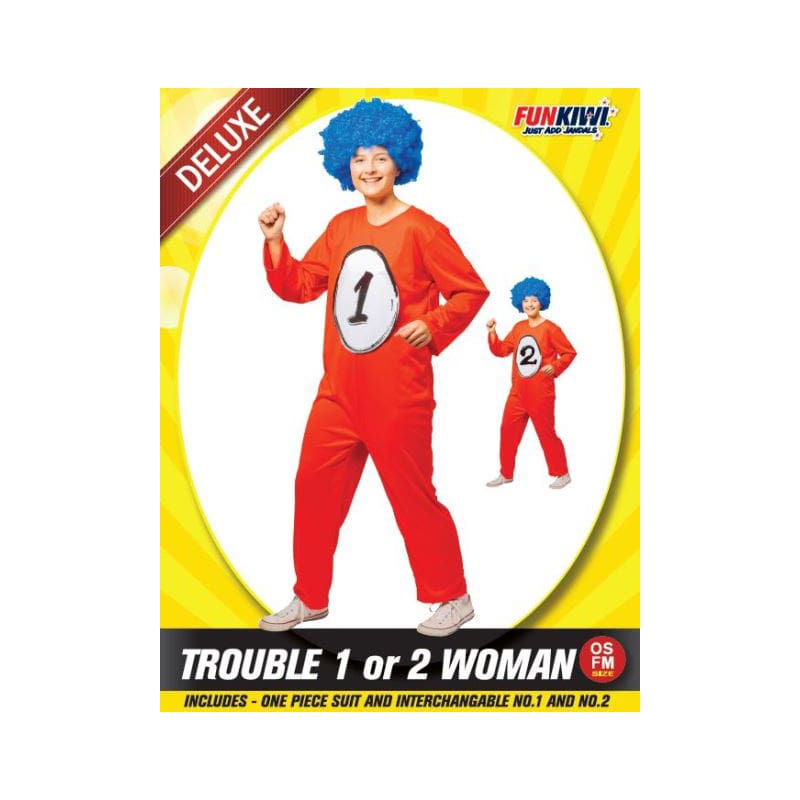 Costume Adult Thing 1 or 2 Lady