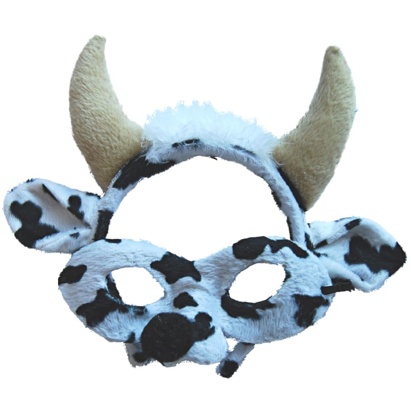Mask and Headband Cow