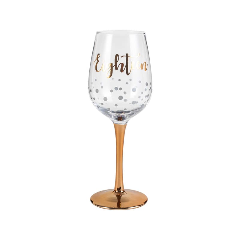 Wine Glass 18 Eighteen Rose Gold