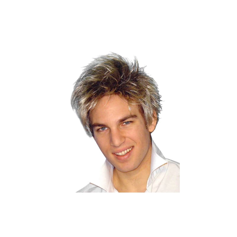Wig 80's Spunky Guy Short Blonde Premium