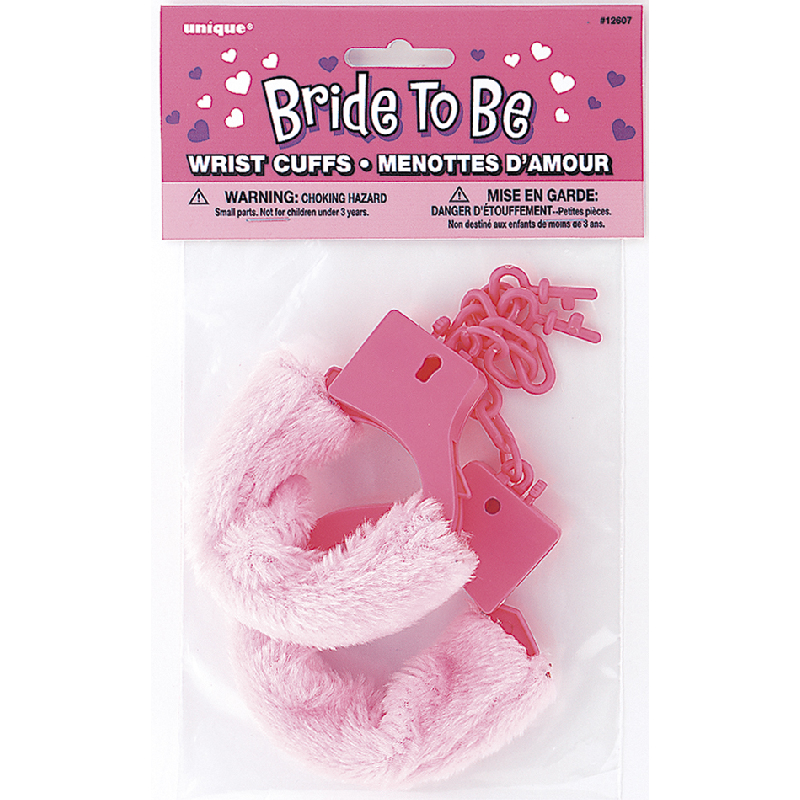 Bride To Be Fur Wrist Cuffs DNR