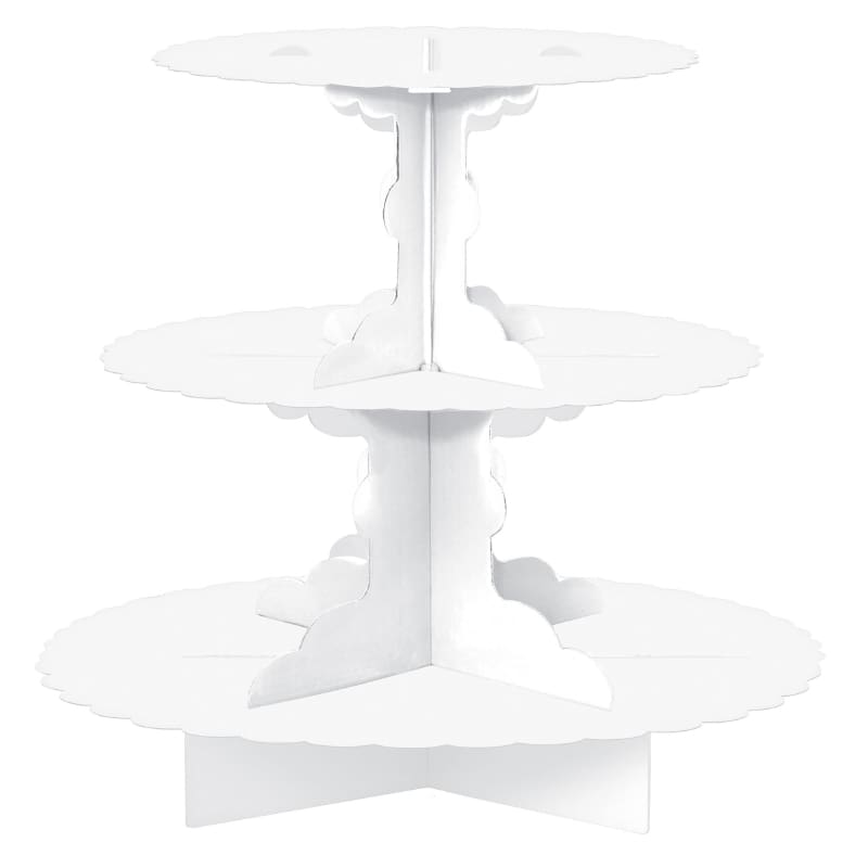 Stand Cup Cake White 3 Tier