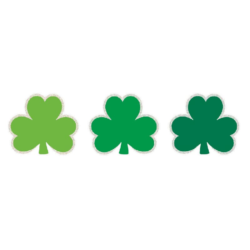 St Patricks Shamrock Cutouts Pk50