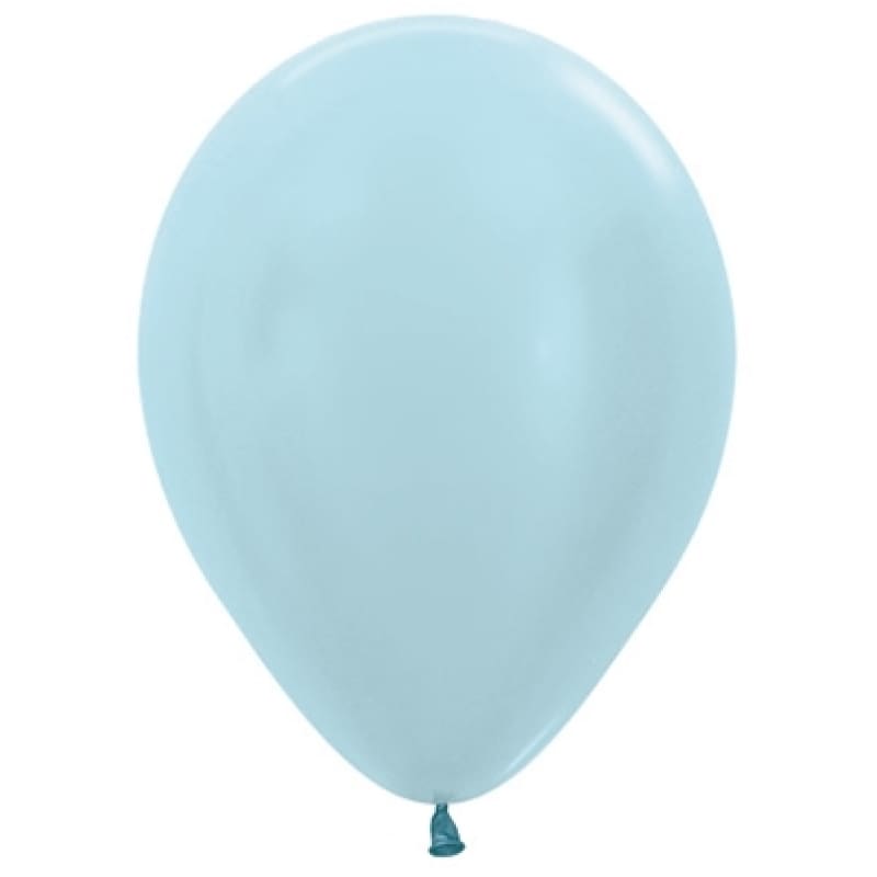 Balloons 30cm Metallic Light Blue Pk100