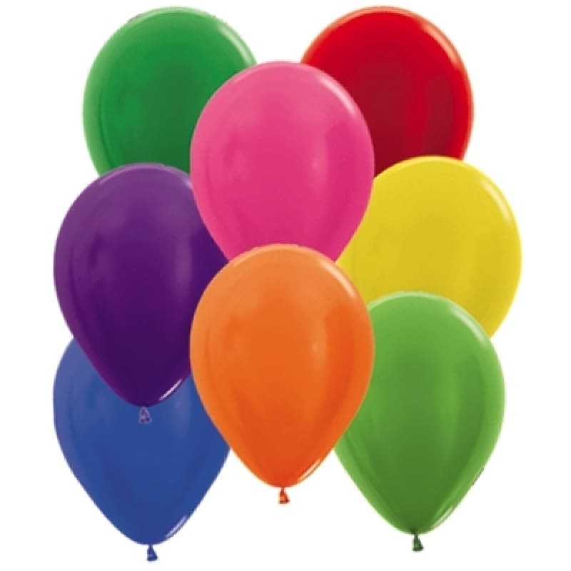 Balloons 30cm Metallic Assorted Pk25
