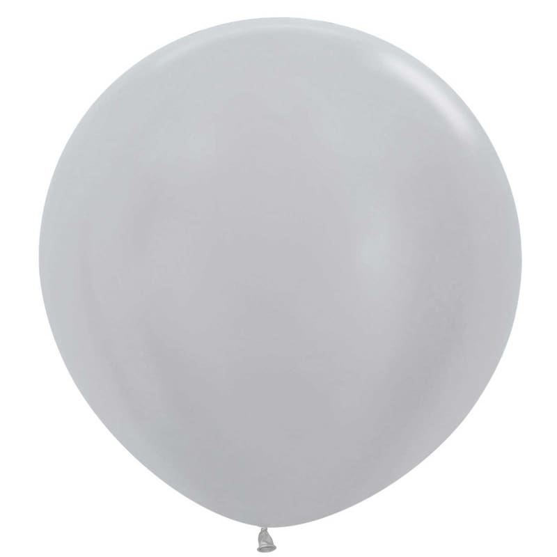 Balloons 60cm Metallic Silver