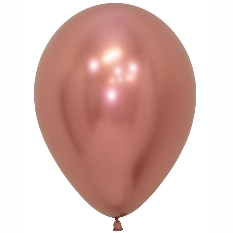 Balloons 30cm Reflex Rose Gold Pk50