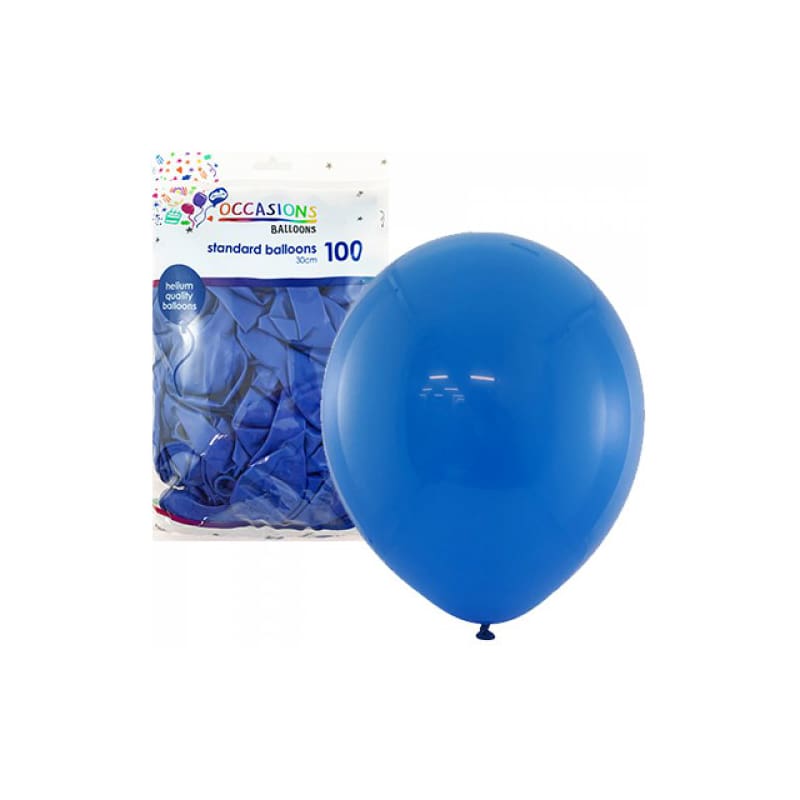 Balloons 30cm Matte Royal Blue Pk100