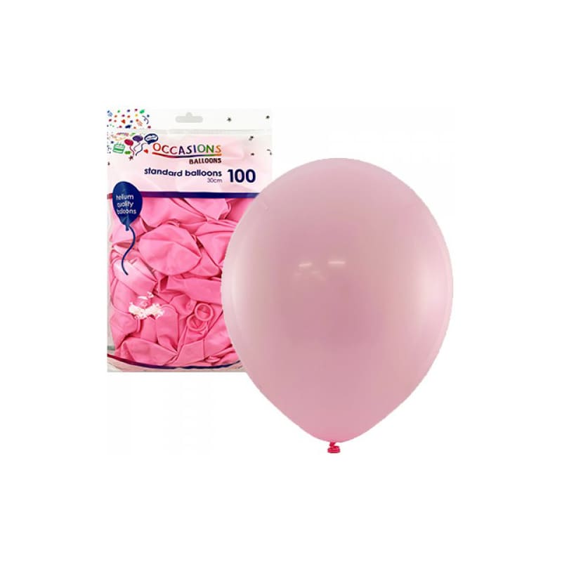 Balloons 30cm Matte Light Pink Pk100