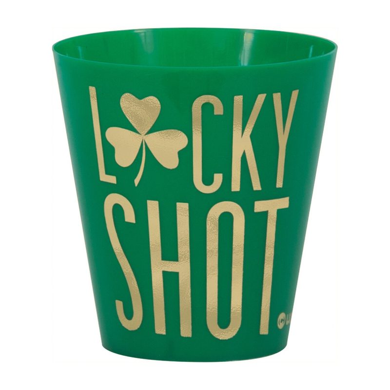 St Patricks Shot Glass Lucky Shot Pk8