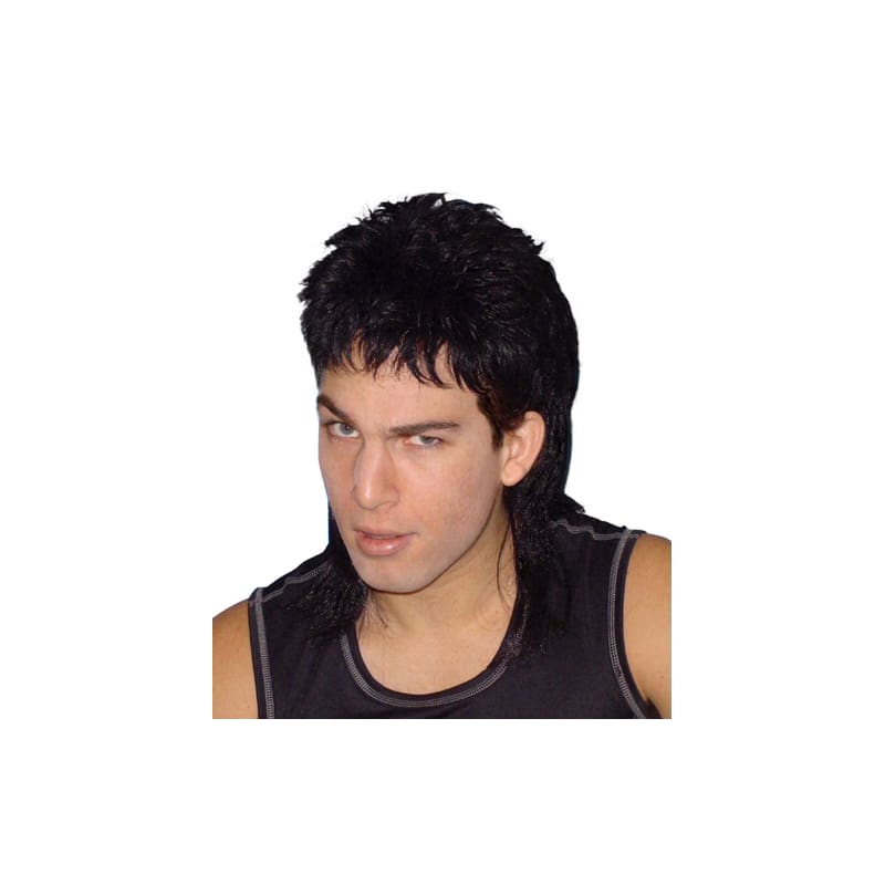 Wig Mullet Black Premium