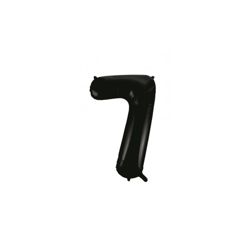 Foil Shape Number 7 Black 86cm