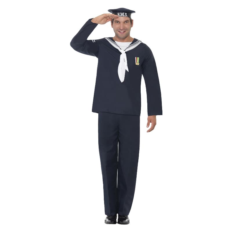 Costume Adult Naval Seaman Blue M