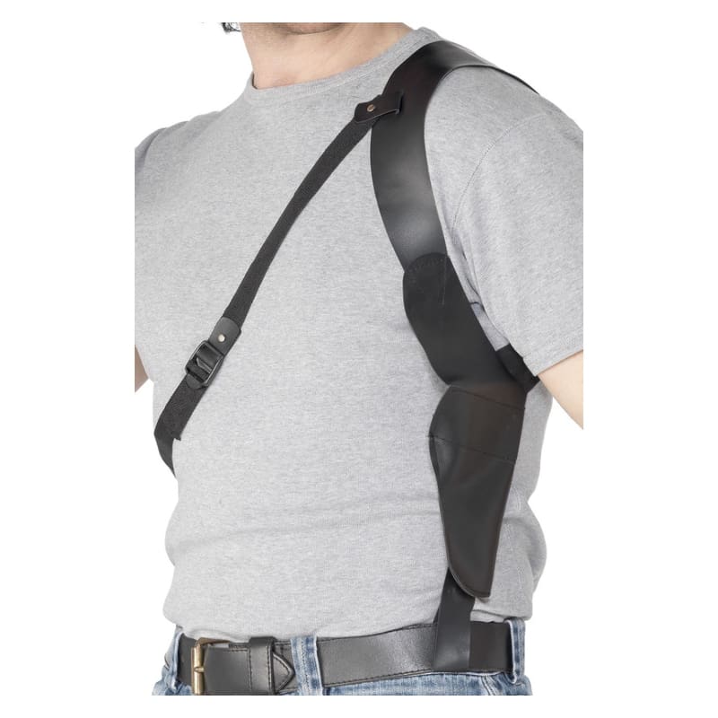 Gun Holster Shoulder Black Leather Look
