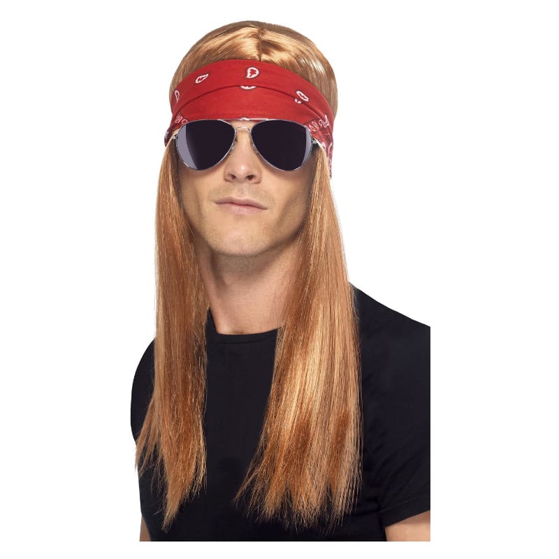 Wig Rocker Kit Bandana Glasses
