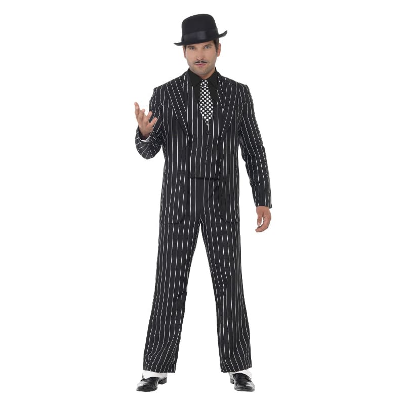 Costume Adult Gangster Pinstripe Vint M