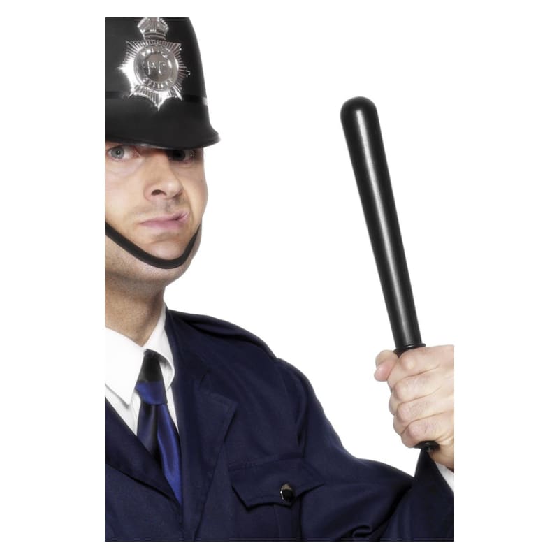 Police Baton Plastic Black Squeak 33cm