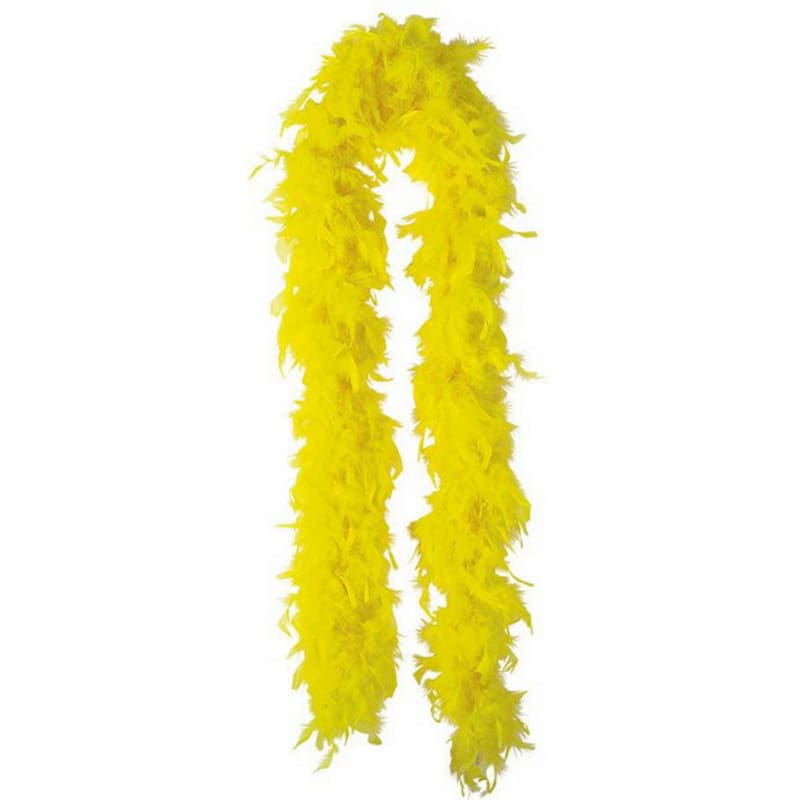Feather Boa Yellow 2m Long