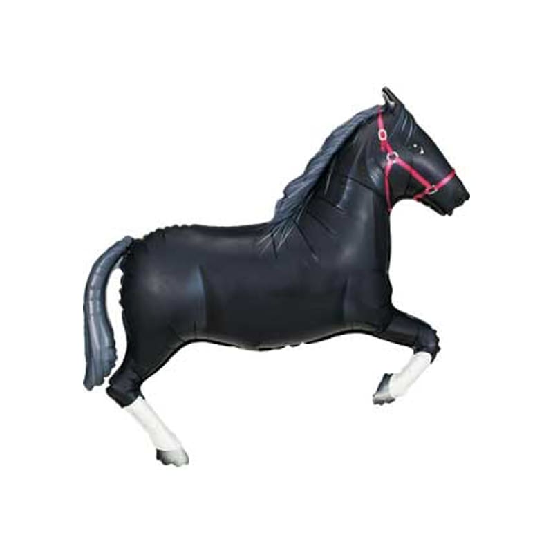 Foil Shape Horse Black 109cm