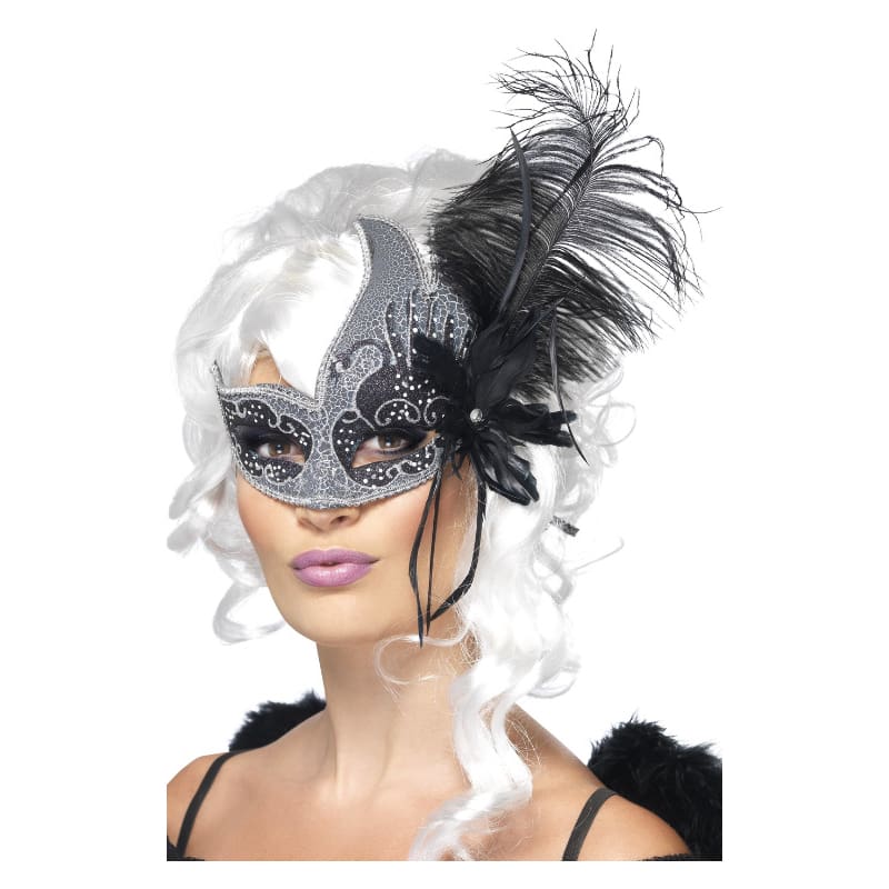 Mask Dark Angel Black Feather