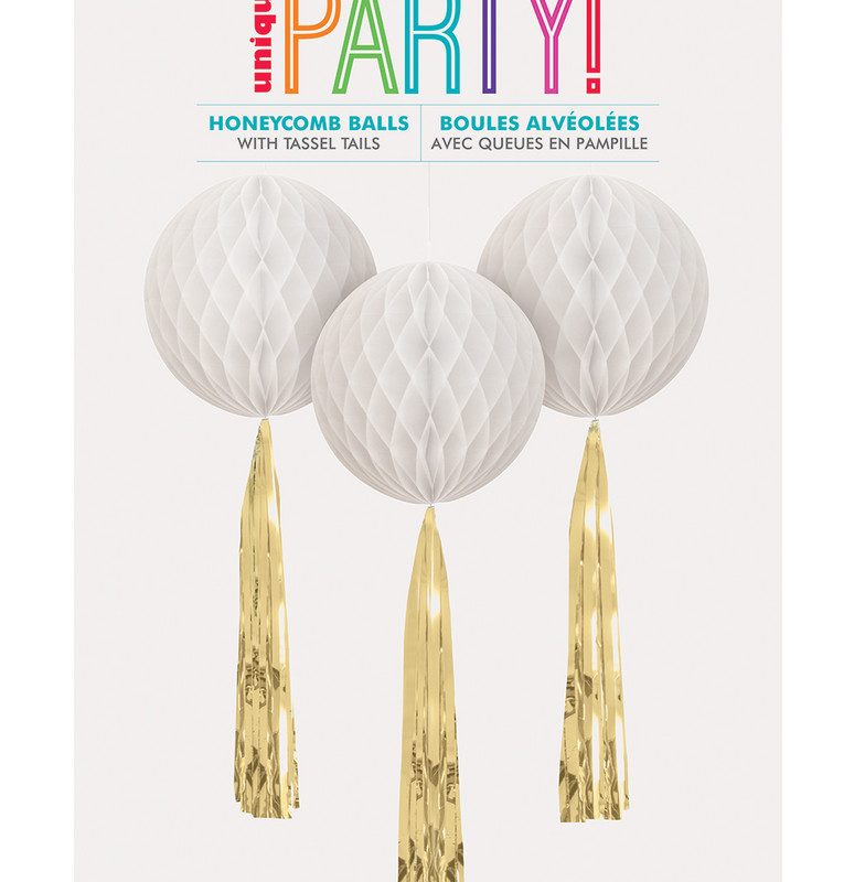Honeycomb Balls Gold Goil Tassel DNR
