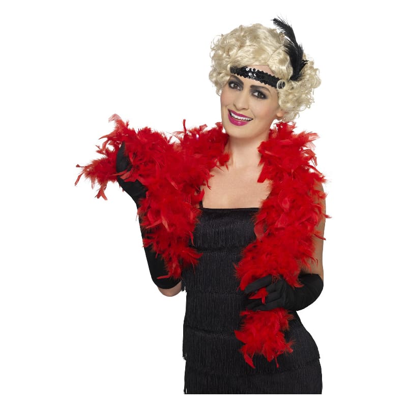 Feather Boa Red 2m Long