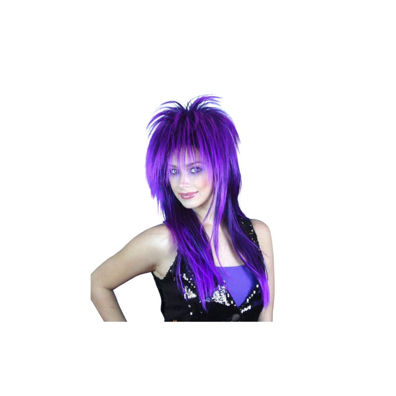 Wig Spiky Vamp Purple Premium