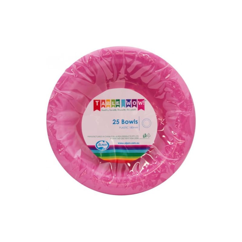 Bowls Premium 180mm Magenta Pk20