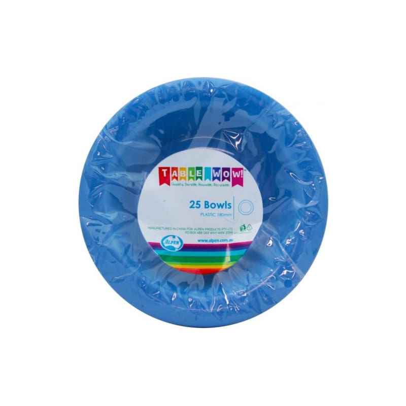 Bowls Premium 180mm Royal Blue Pk20