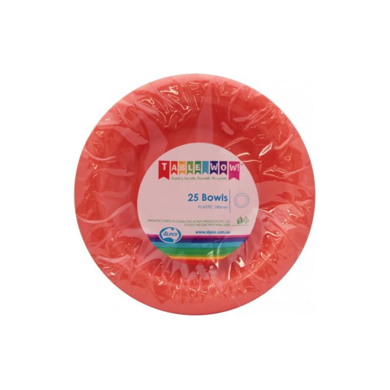 Bowls Premium 180mm Orange Pk20