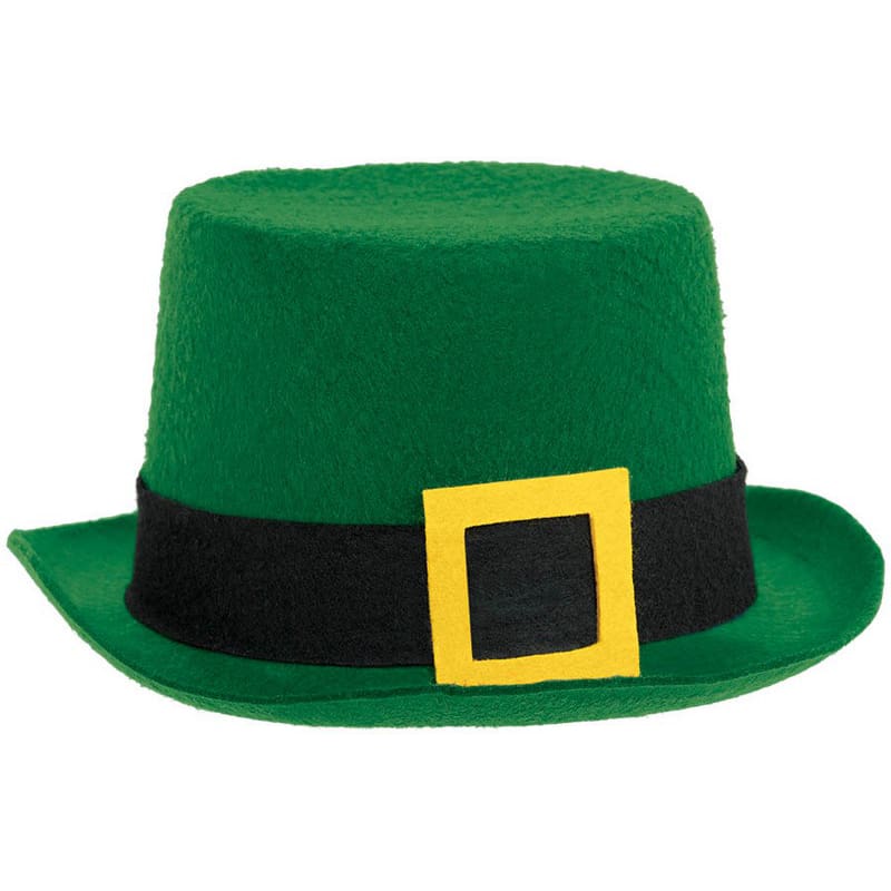 St Patricks Top Hat Green Felt