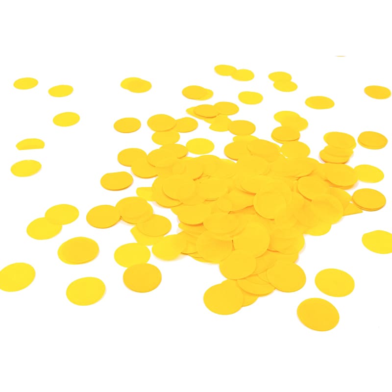Confetti Paper Round Yellow 15g