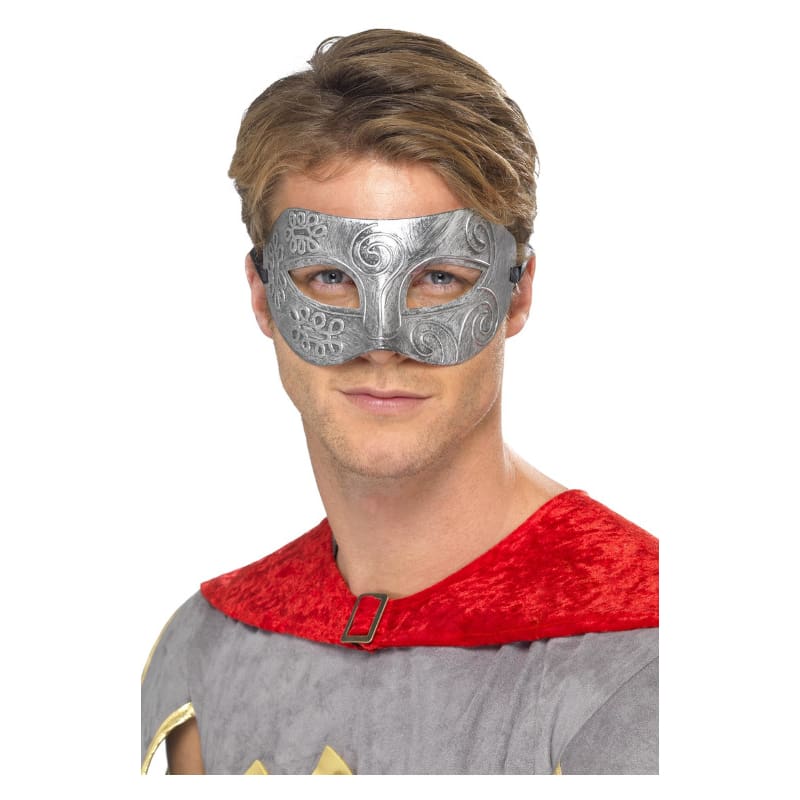 Mask Metallic Warrior Silver