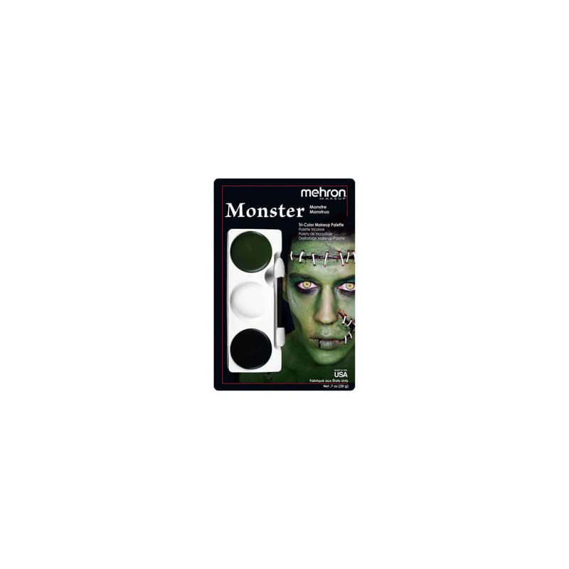 Makeup Palette Monster Green White Black