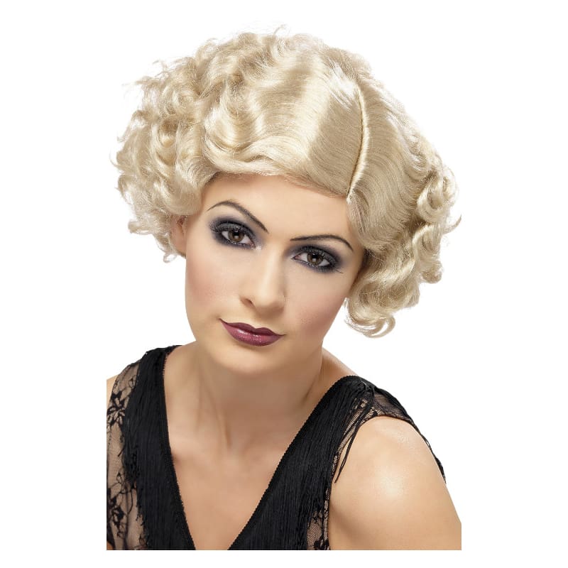 Wig Flirty Flapper Curly Blonde