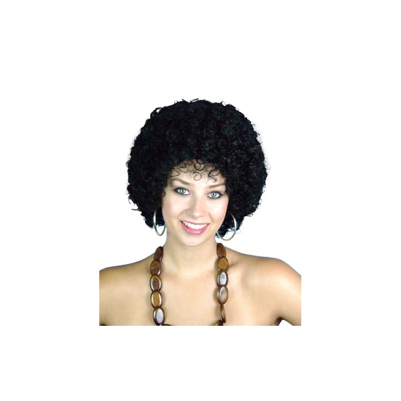 Wig Mini Disco Afro Black Female Premium