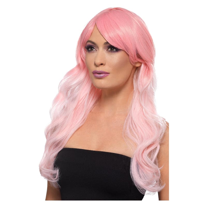 Wig Long Pink Ombre Fashion