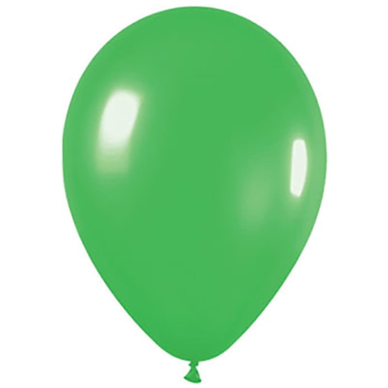 Balloons 30cm Metallic Lime Green Pk100