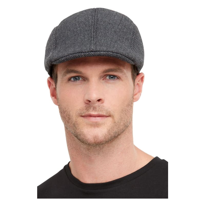 Hat Flat Cap Grey Gangster