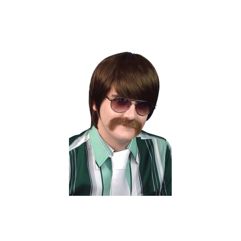 Wig 70's Mod Guy Brown Premium