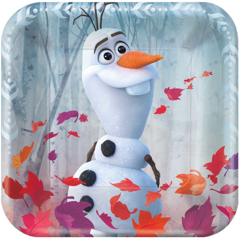 Frozen 2 Lunch Plates Square Pk8