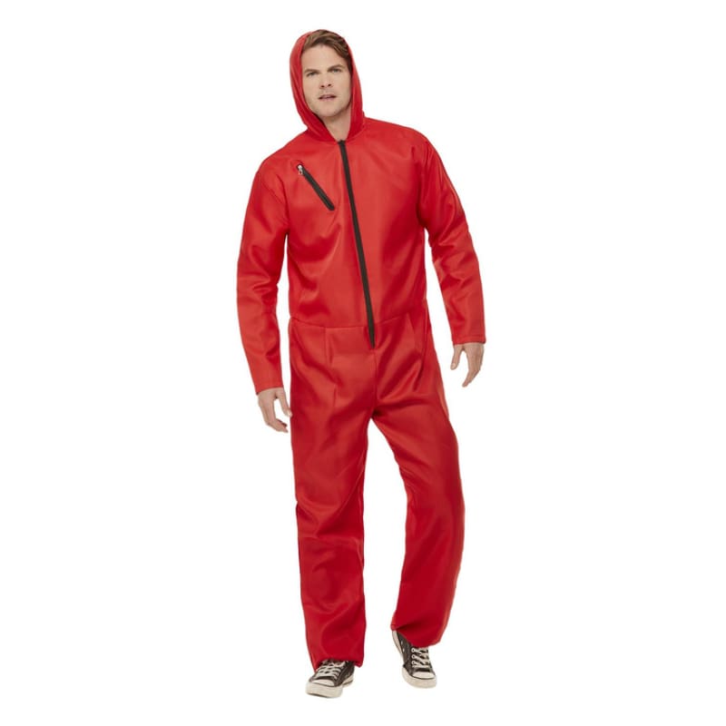 Costume Adult Heist Rebel Red Jumpt M