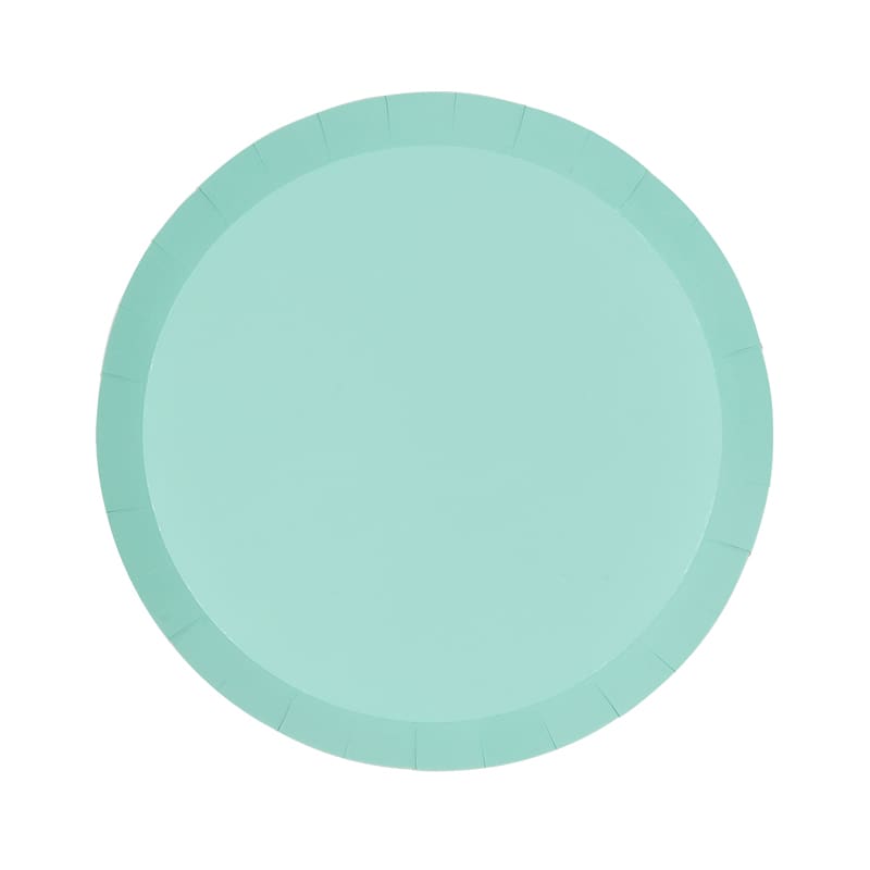 Plates Paper 180mm Mint Green Pk20